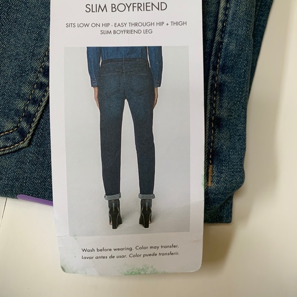 Calvin Klein Slim Boyfriend Sandstone Blue Jeans - Picture 7 of 8